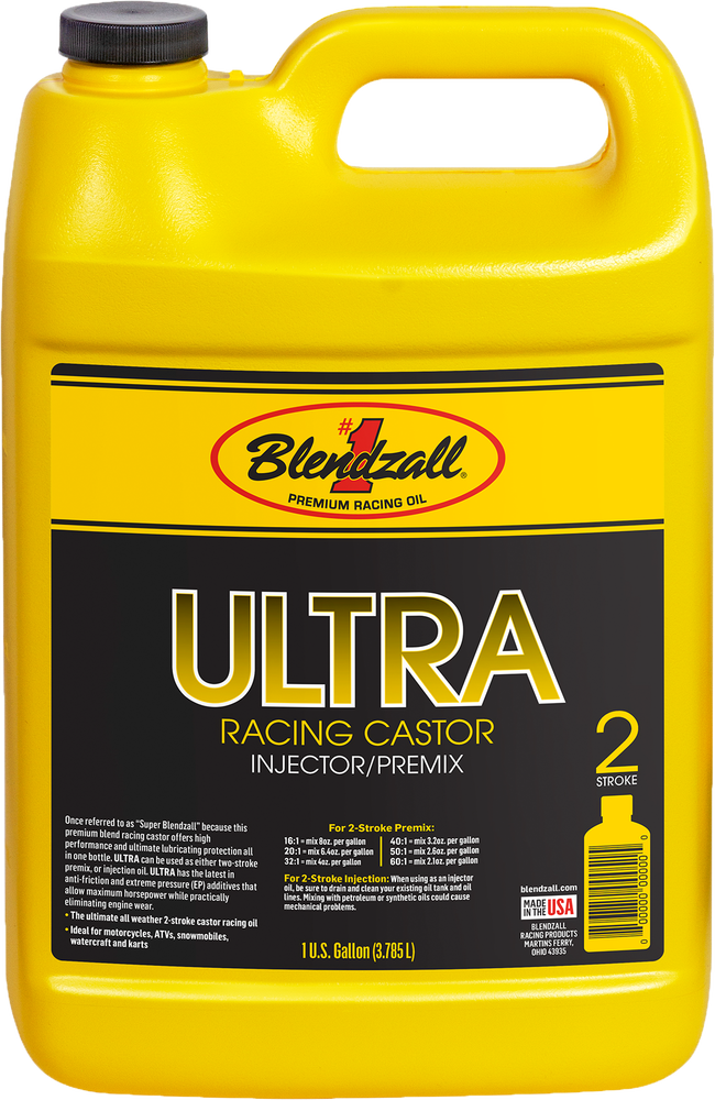Blendzall Ultra 2-Cycle Racing Castor 1G Al - 455 GAL