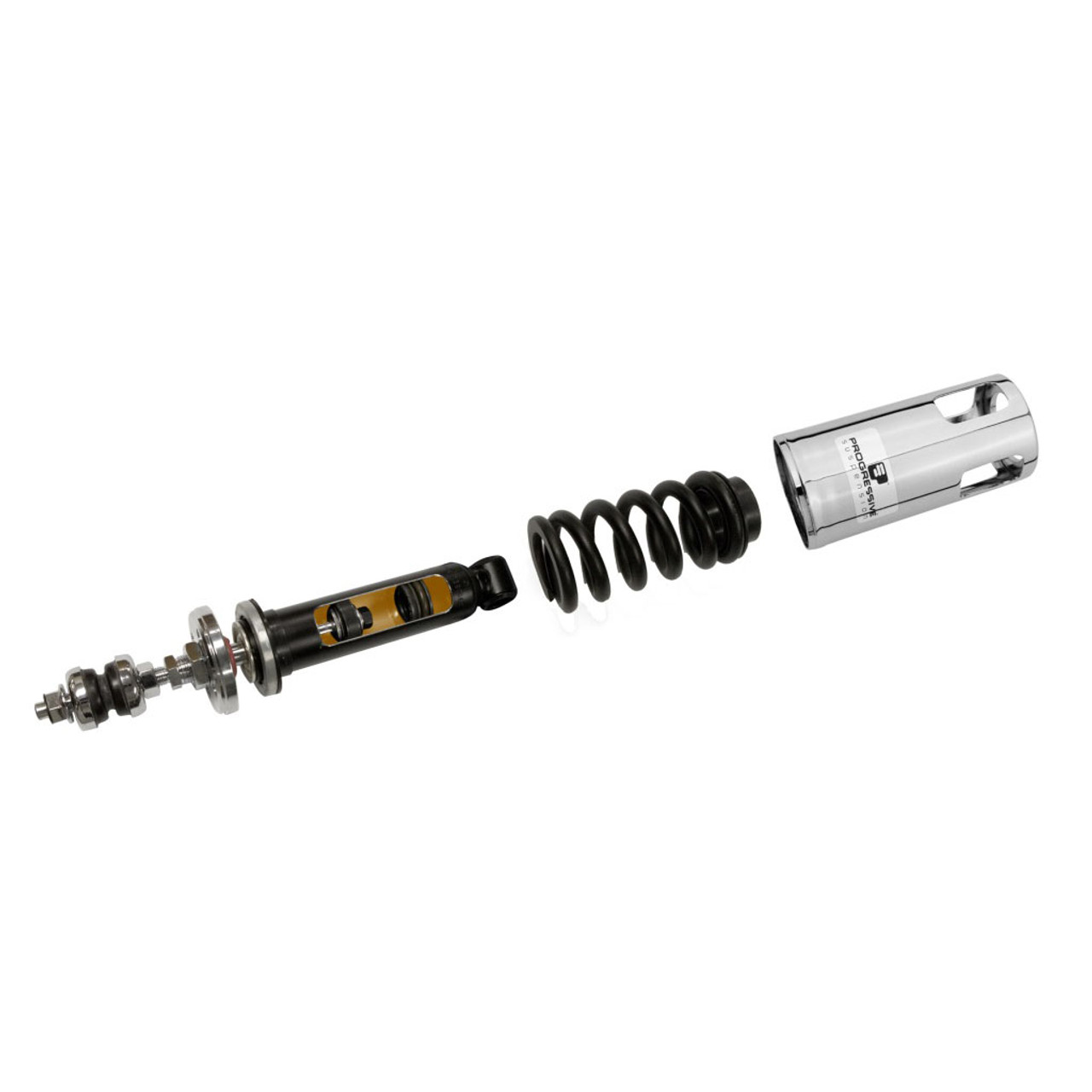 Progressive Suspension 422 RAP Shocks Chrome Harley Softtail 89-99