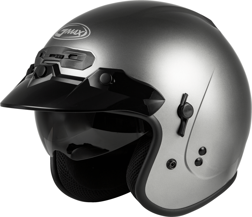 Gmax GM-32 Open Face Helmet Solid Titanium