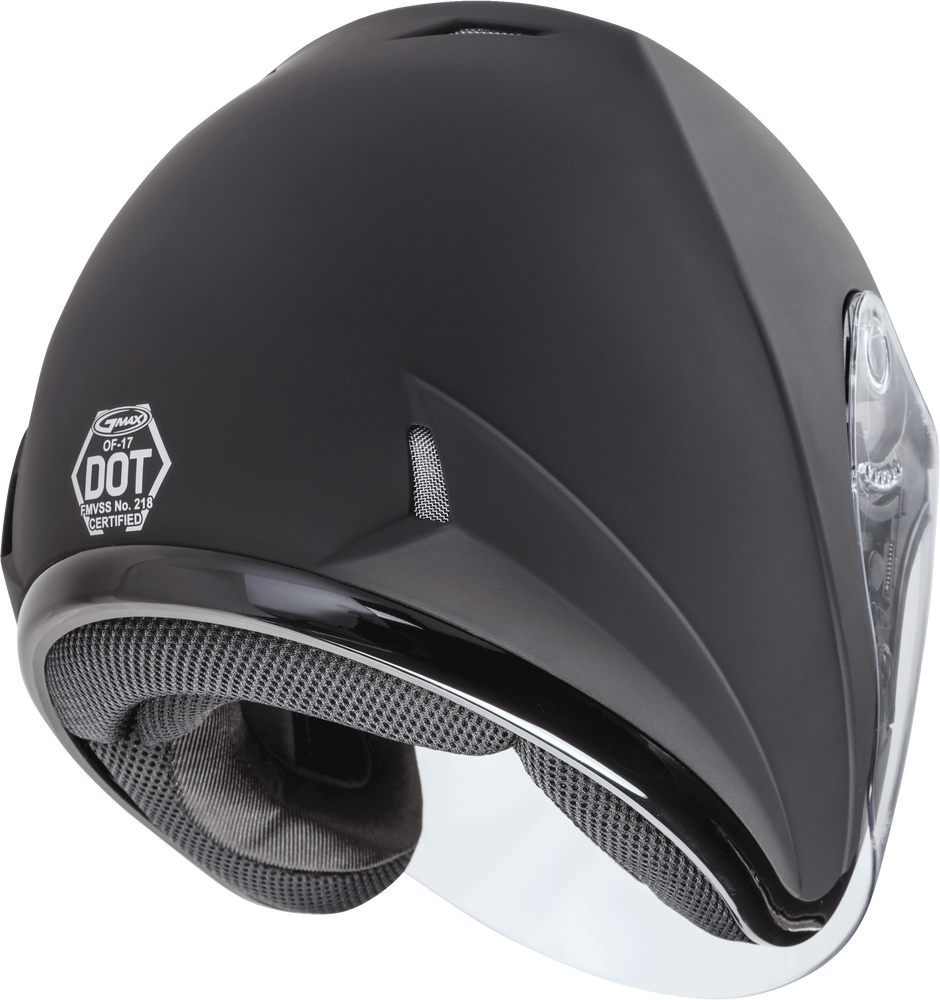 Gmax OF-17 Open Face Helmet Solid Matte Black