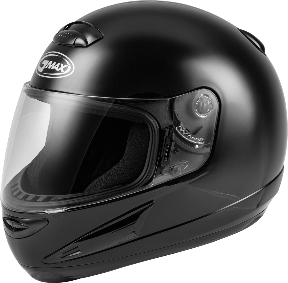 Gmax GM-38 Full Face Solid Helmet Black