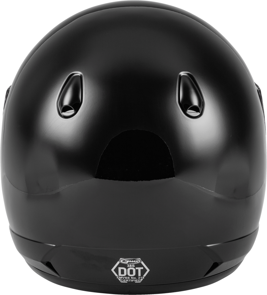 Gmax GM-38 Full Face Solid Helmet Black