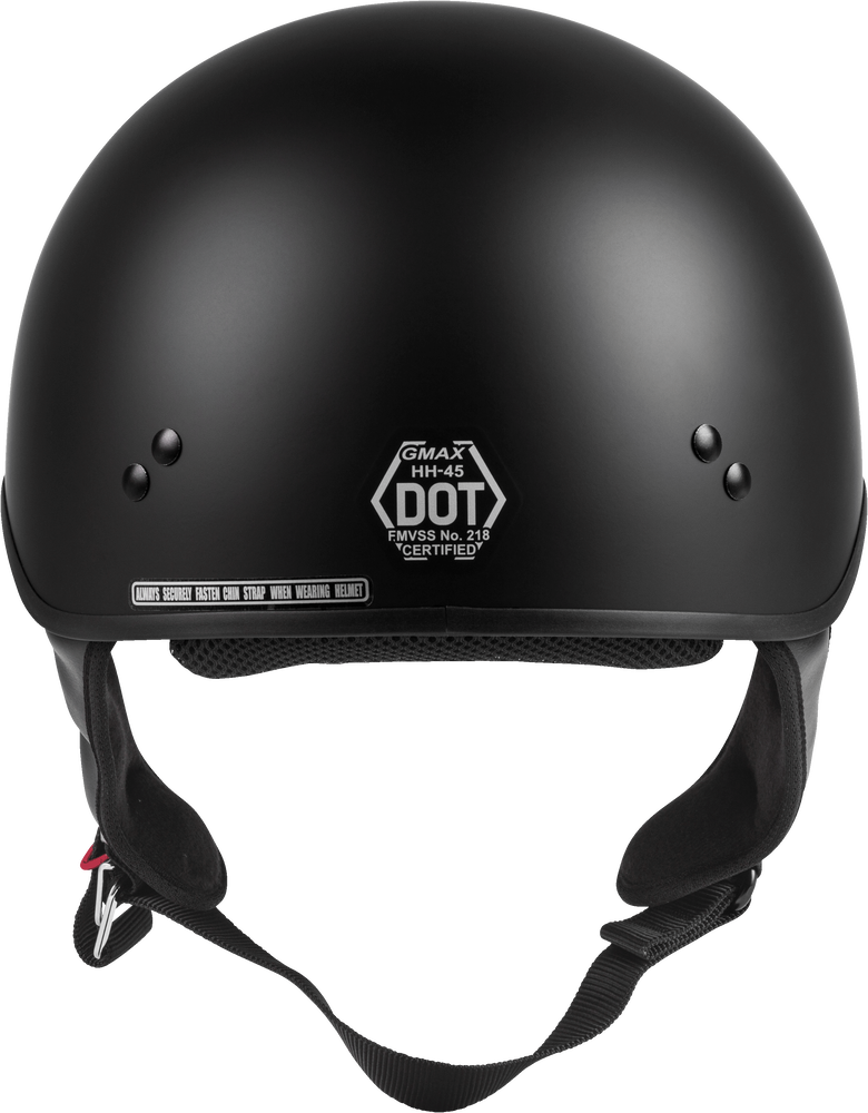 Gmax GM-45 Naked Half Helmet Solid Matte Black