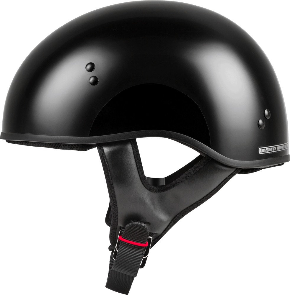 Gmax GM-45 Naked Half Helmet Solid Black