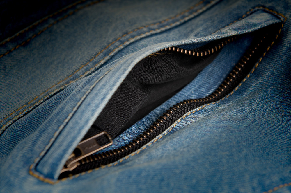 Highway 21 Iron Sights Denim Vest Club Collar Blue