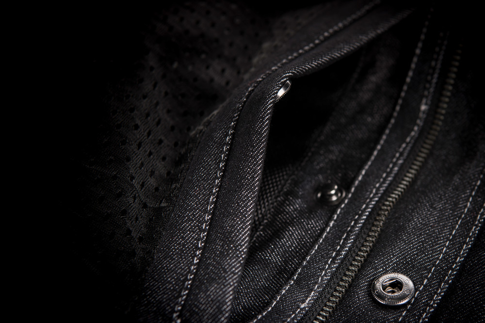 Highway 21 Iron Sights Denim Vest Club Collar Black