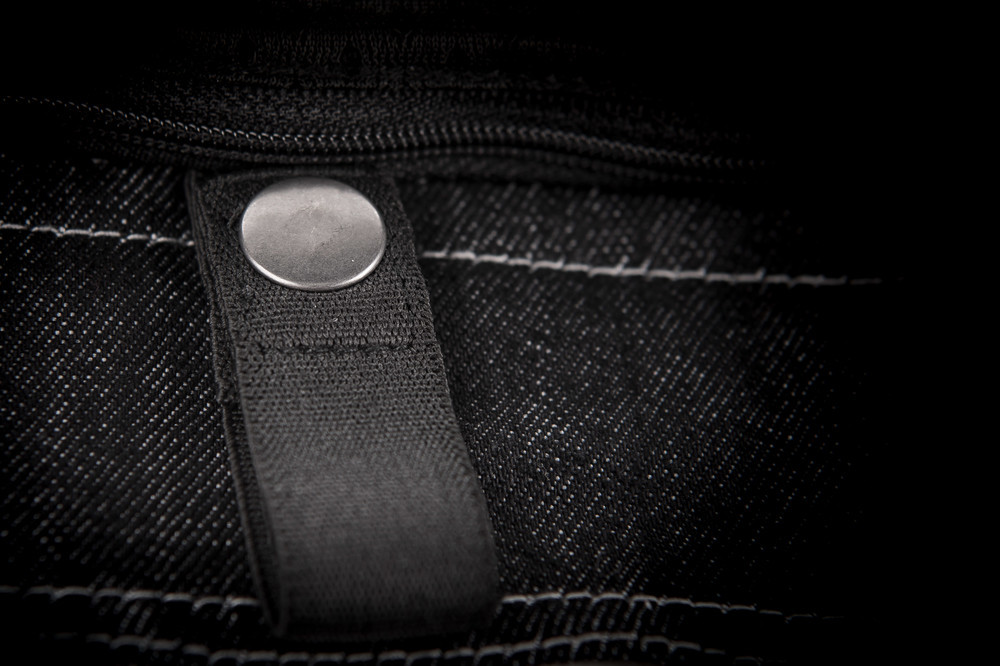 Highway 21 Iron Sights Denim Vest Club Collar Black