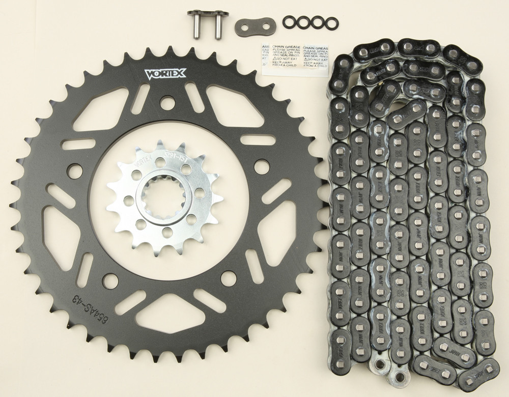 Vortex Sprocket/Chain Kit W/Steel Rear Sprocket - CK6377