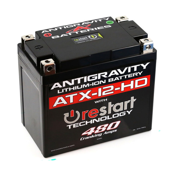 Antigravity Re-Start Lithium Battery ATX-12-HD 480CA 4 Terminal