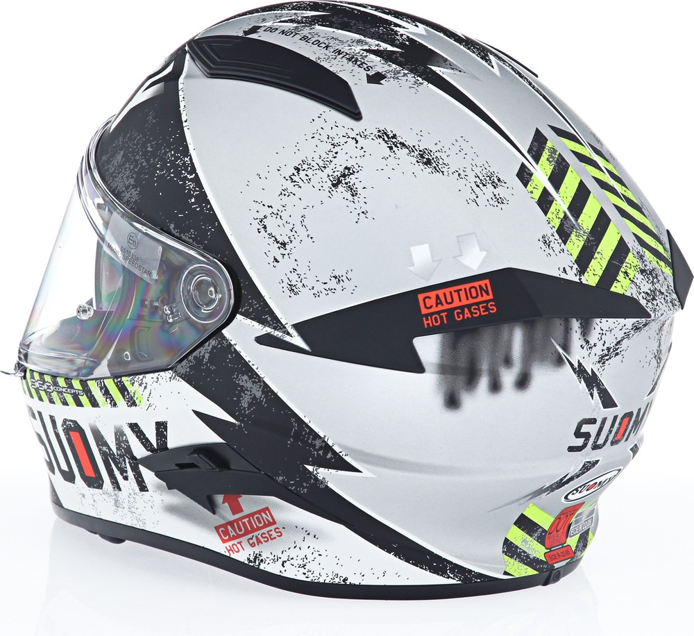 Suomy Speedstar Propeller Silver Helmet