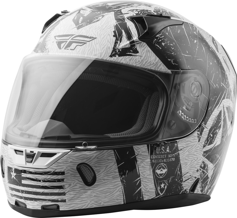 Fly Racing Revolt FS Liberator Helmet Gloss White