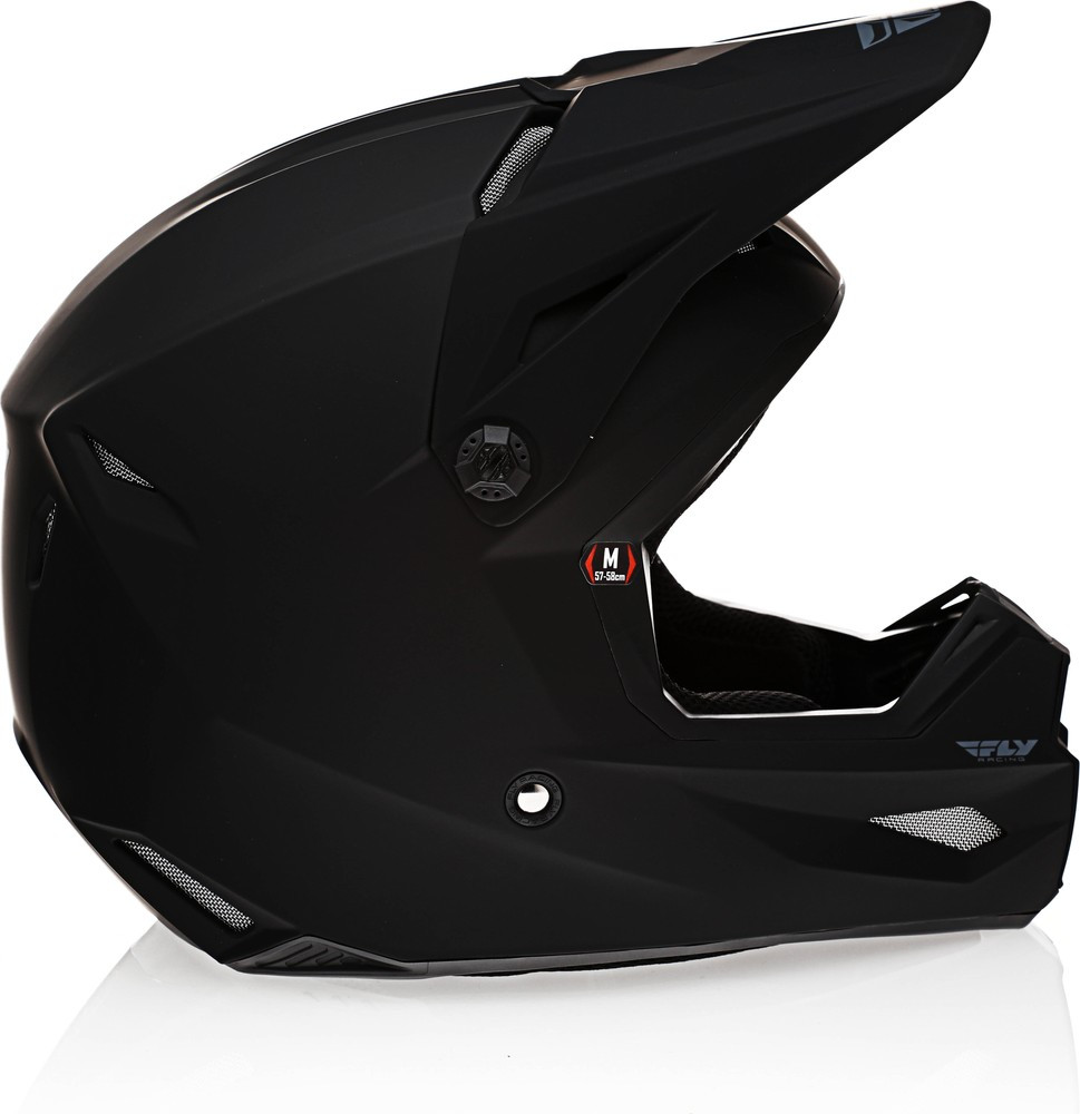 Fly Racing Kinetic Solid Helmet Matte Black