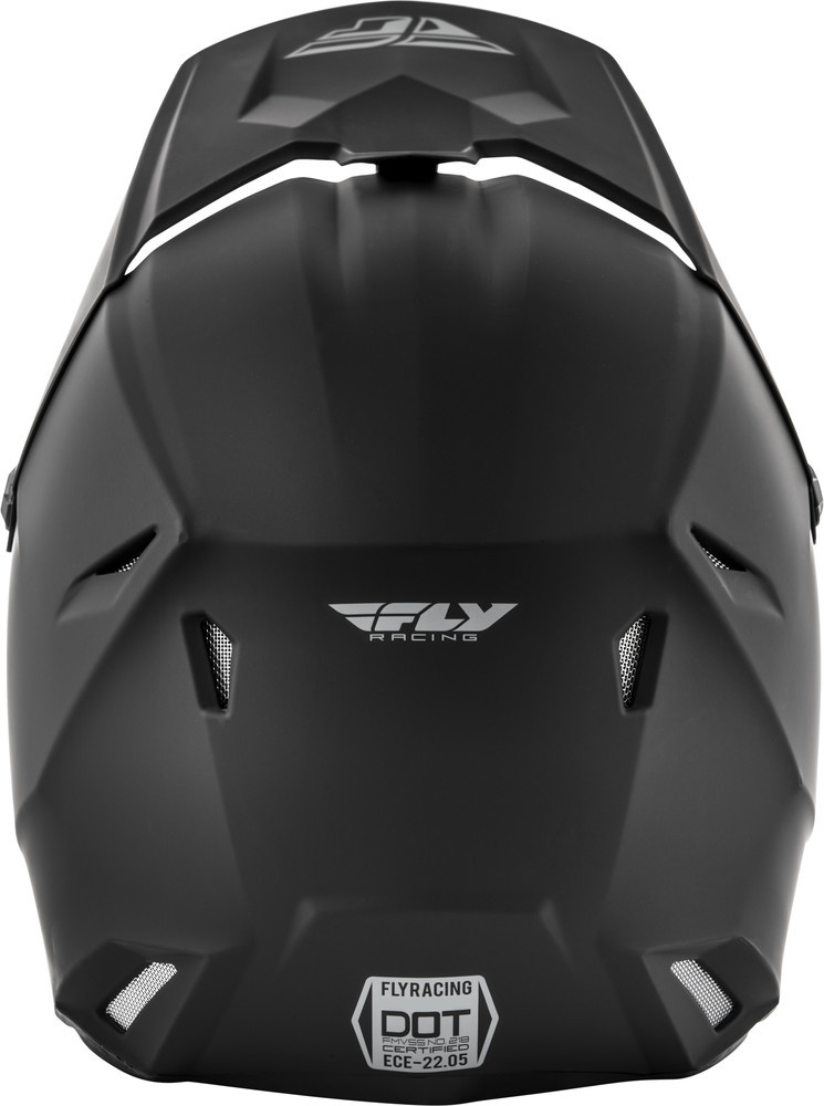 Fly Racing Youth Kinetic Solid Helmet Matte Black