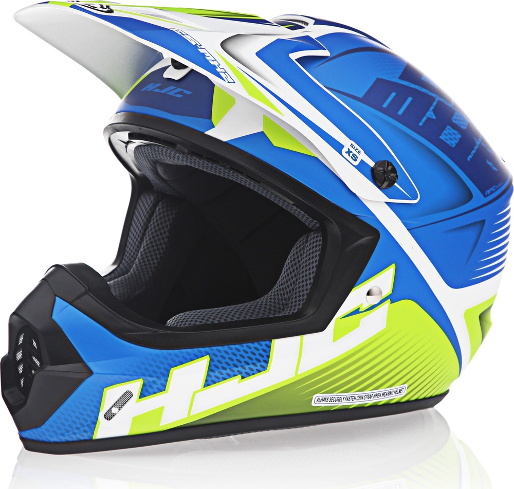 HJC CS-MX 2 Ellusion Blue Hi-Viz Helmet