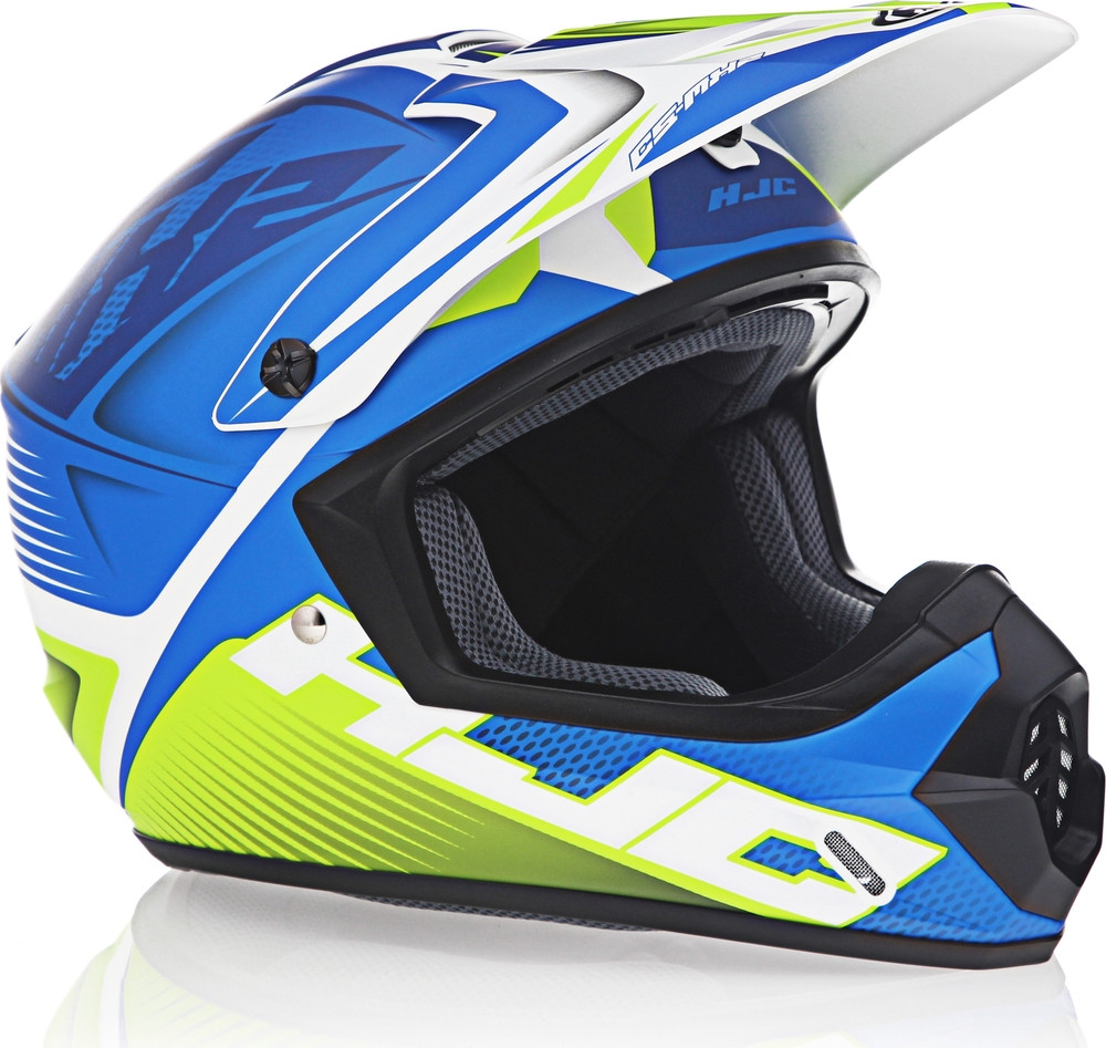 HJC CS-MX 2 Ellusion Blue Hi-Viz Helmet