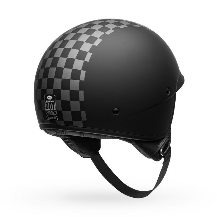 Bell Scout Air Cruiser Helmet Check Matte Black/White