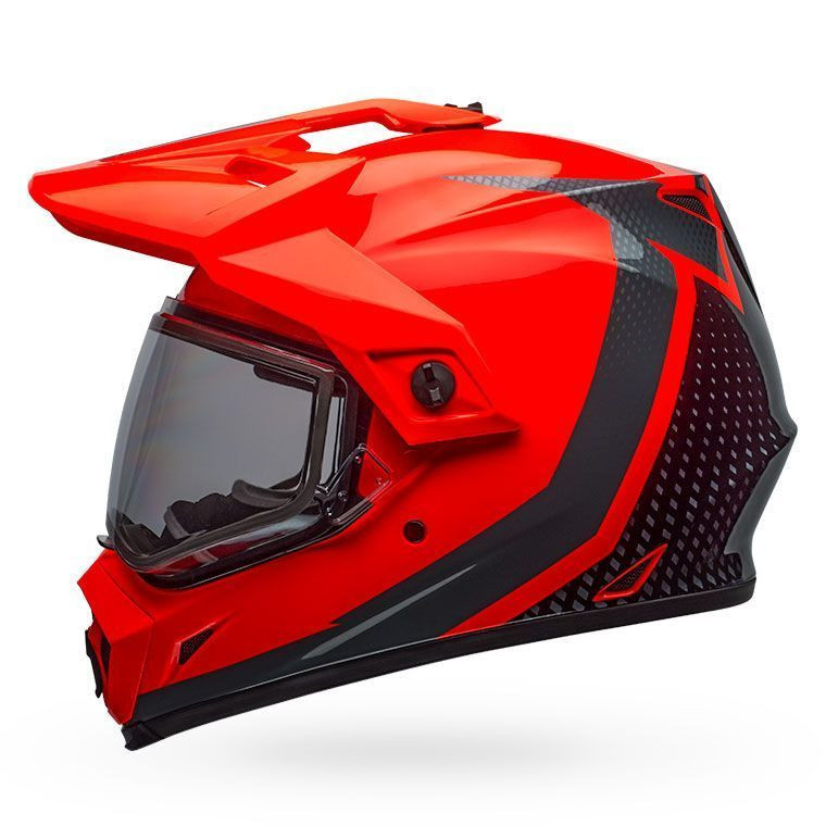 Bell MX-9 Adv Snow Dual Helmet Switchback Reflect Gloss Black/Flo