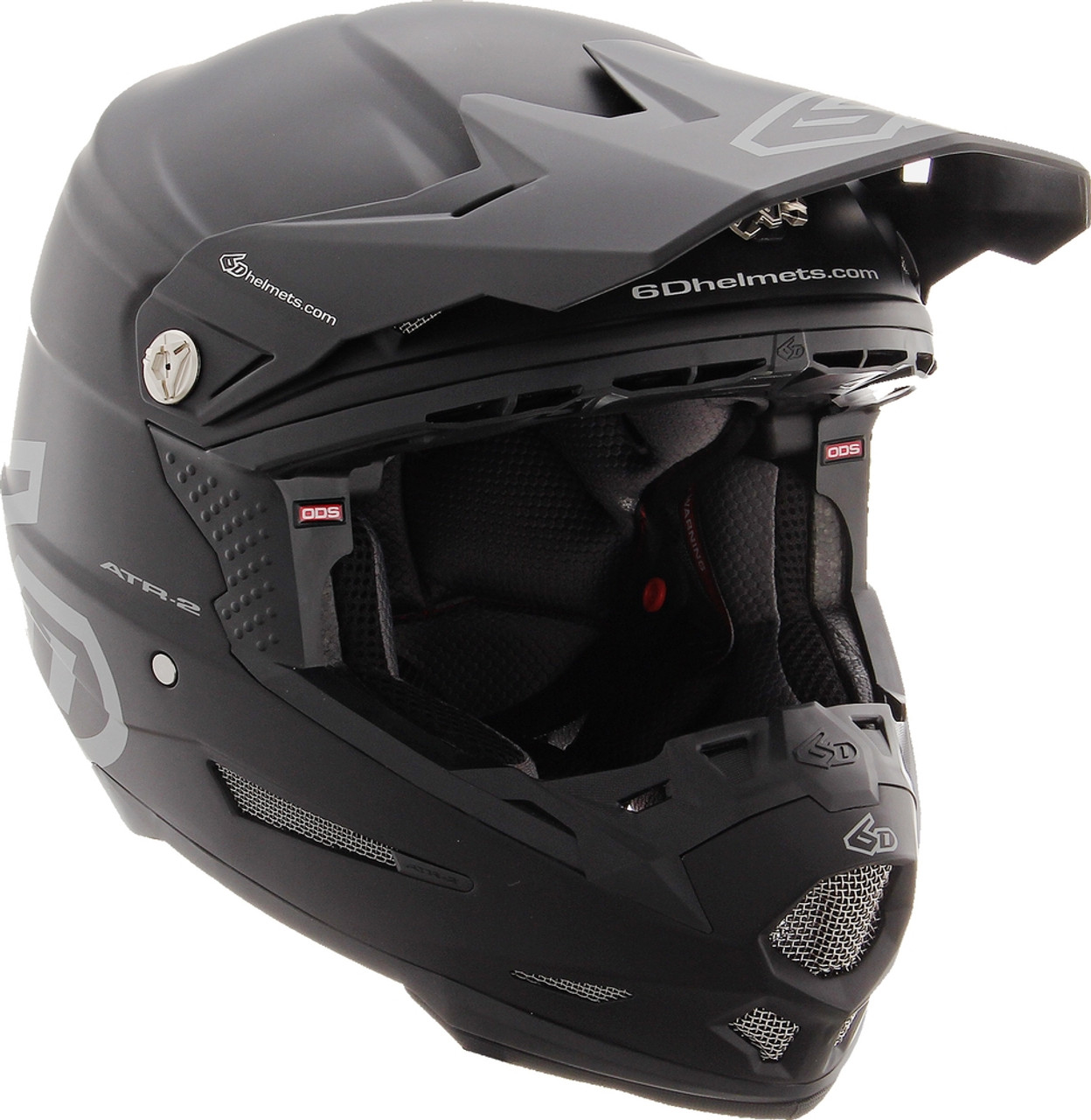 6D ATR-2 Solid Matte Black Helmet
