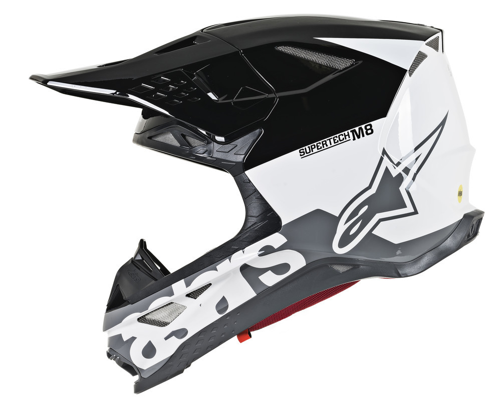 Alpinestars SUPERTech M-8 RADIUM WHITE/BLACK/GREY Helmet