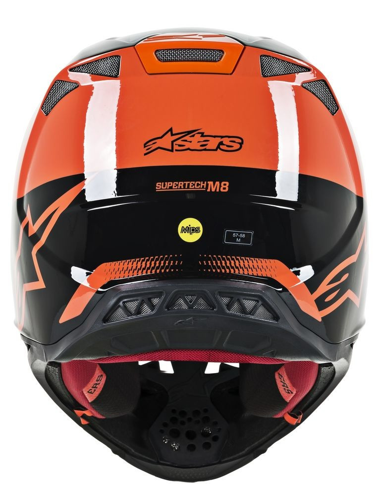 Alpinestars SUPERTech M-8 TRIPLE ORANGE/GREY/BLACK Helmet