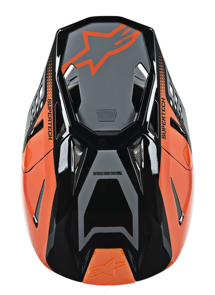 Alpinestars SUPERTech M-8 TRIPLE ORANGE/GREY/BLACK Helmet