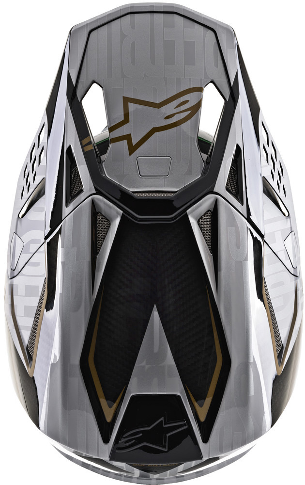 Alpinestars SUPERTech S-M10 ALLOY CARBON/GOLD Helmet