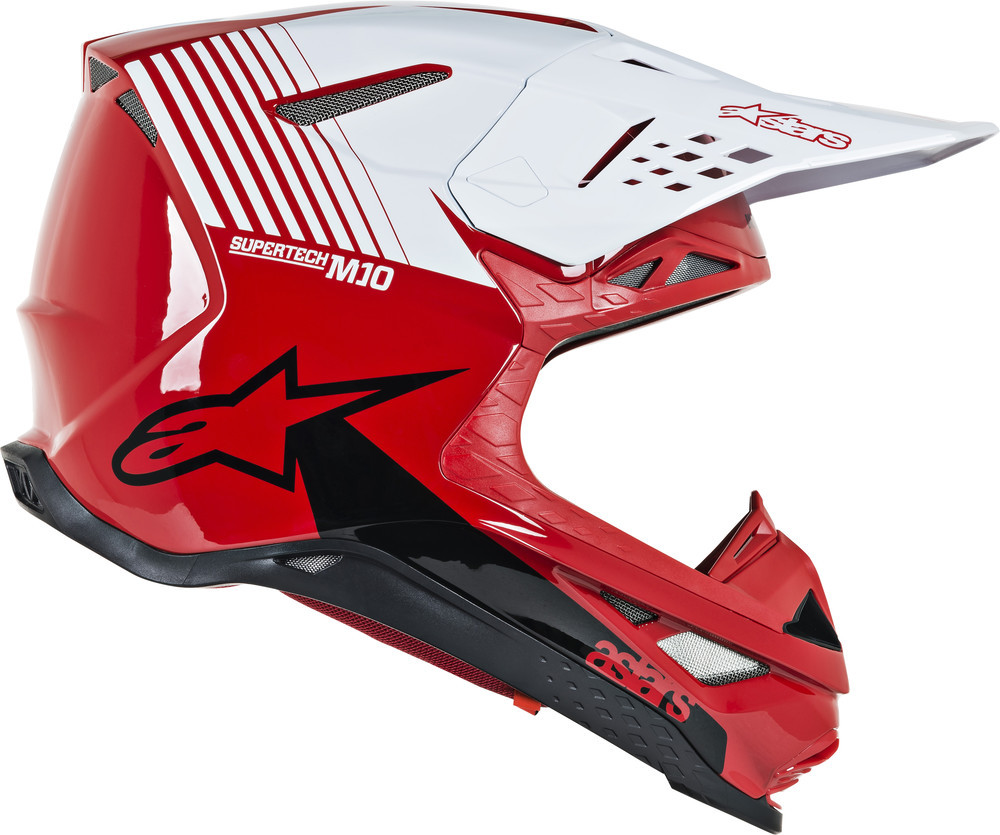 Alpinestars SUPERTech M10 DYNO GLOSS RED/WHITE Helmet