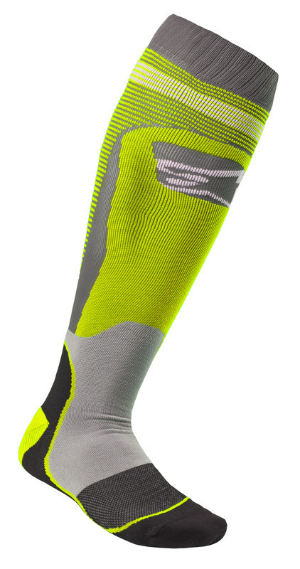 Alpinestars Mx Plus-1 Socks Fluo Yellow/Cool Grey Medium