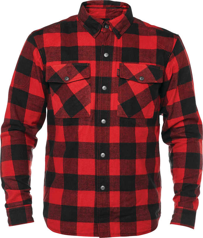Speed and Strength Men's Dropout Armored Flannel Shirt Black Red