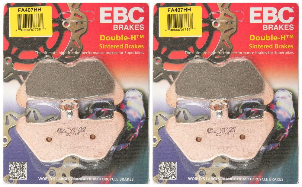EBC Double-H Sintered Metal Brake Pads FA407HH (2 Packs - Enough for 2 Rotors)