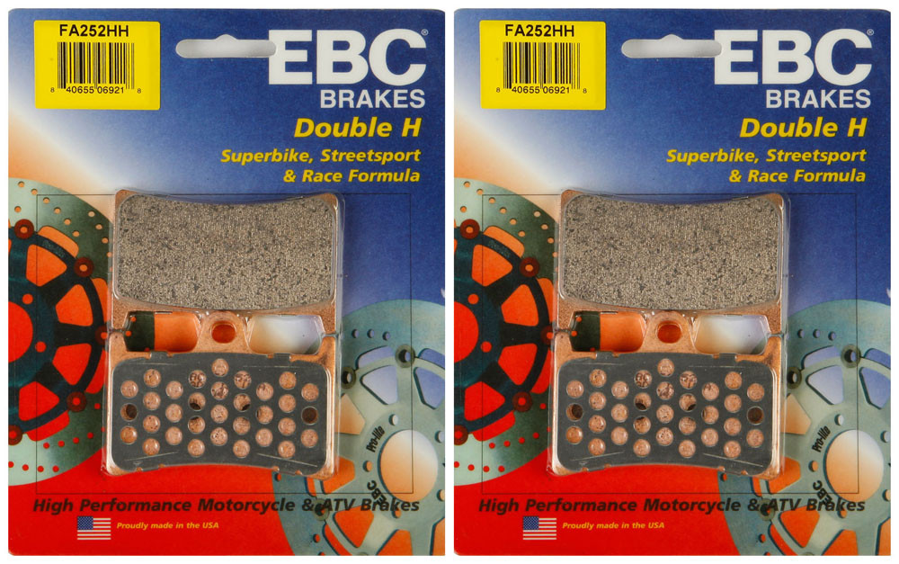 EBC Double-H Sintered Metal Brake Pads FA252HH (2 Packs - Enough for 2 Rotors)