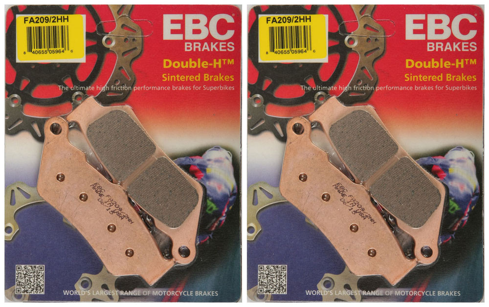 EBC Double-H Sintered Metal Brake Pads FA209 2HH (2 Packs - Enough for 2 Rotors)
