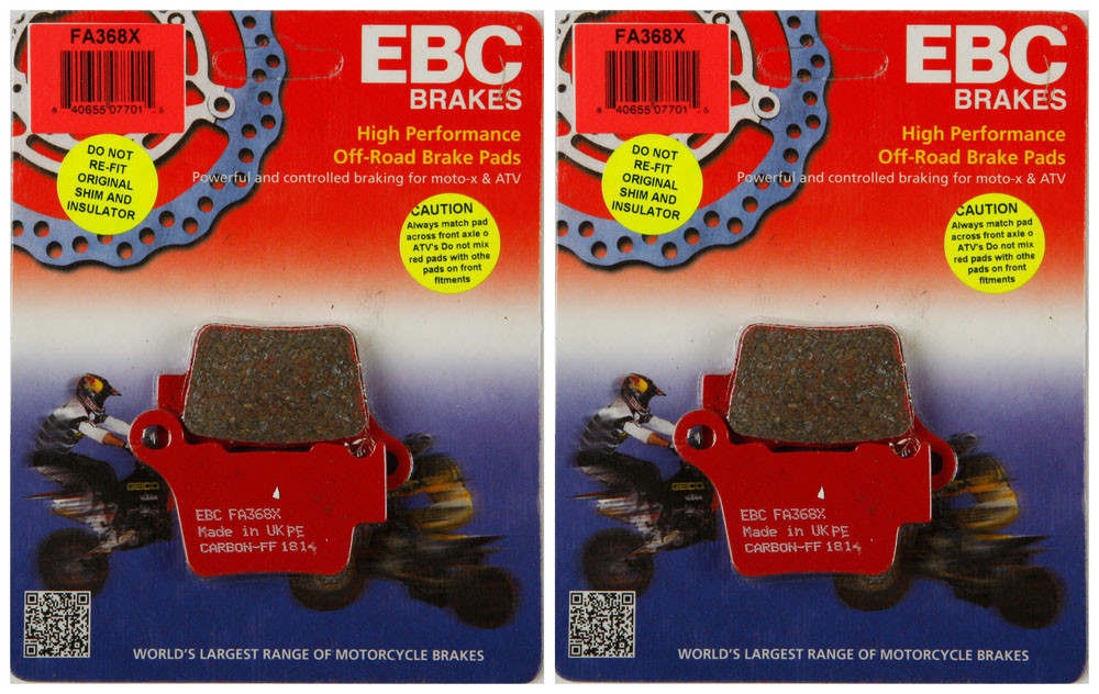 EBC Carbon X Brake Pads FA368X (2 Packs - Enough for 2 Rotors)
