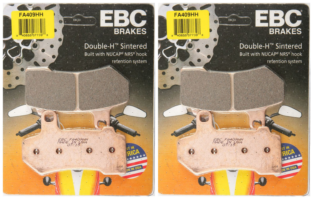 EBC Double-H Sintered Metal Brake Pads FA409HH (2 Packs - Enough for 2 Rotors)