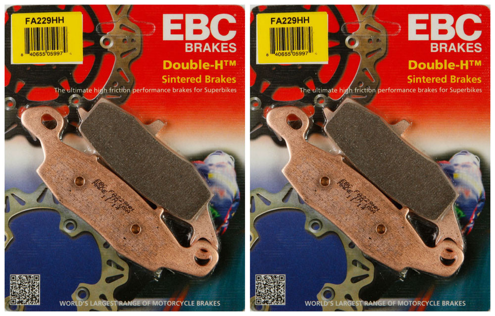 EBC Double-H Sintered Metal Brake Pads FA229HH (2 Packs - Enough for 2 Rotors)