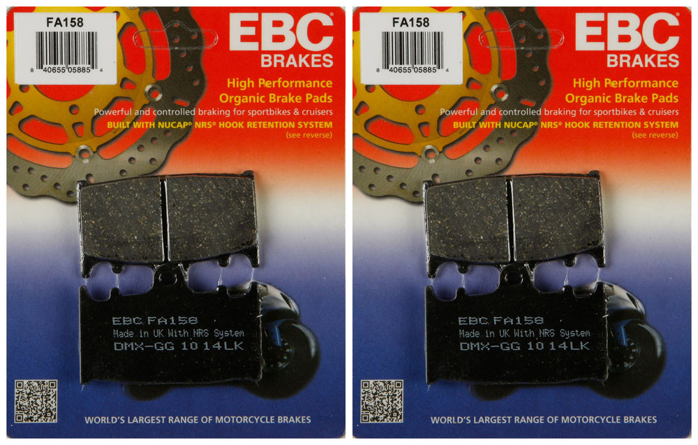 EBC Organic Brake Pads FA158 (2 Packs - Enough for 2 Rotors)
