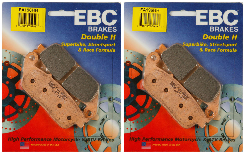 EBC Double-H Sintered Metal Brake Pads FA196HH (2 Packs - Enough for 2 Rotors)