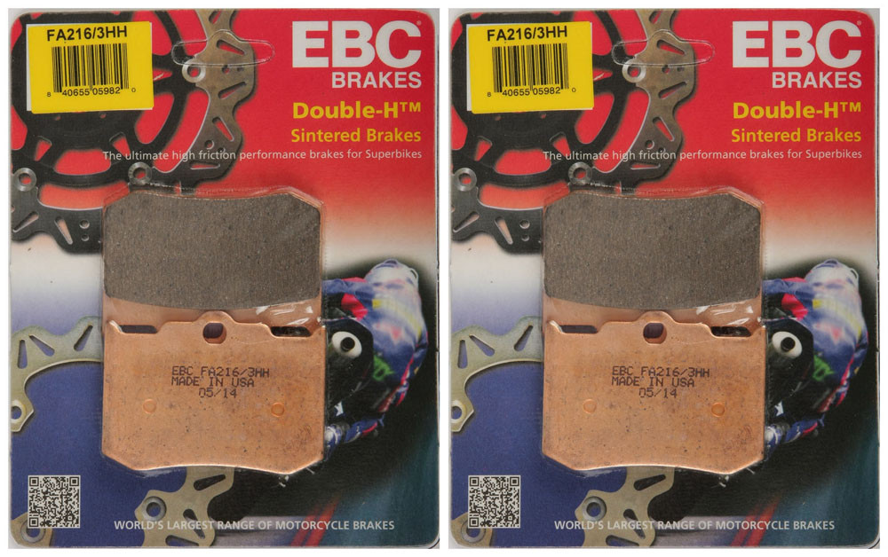 EBC Double-H Sintered Metal Brake Pads FA216 3HH (2 Packs - Enough for 2 Rotors)
