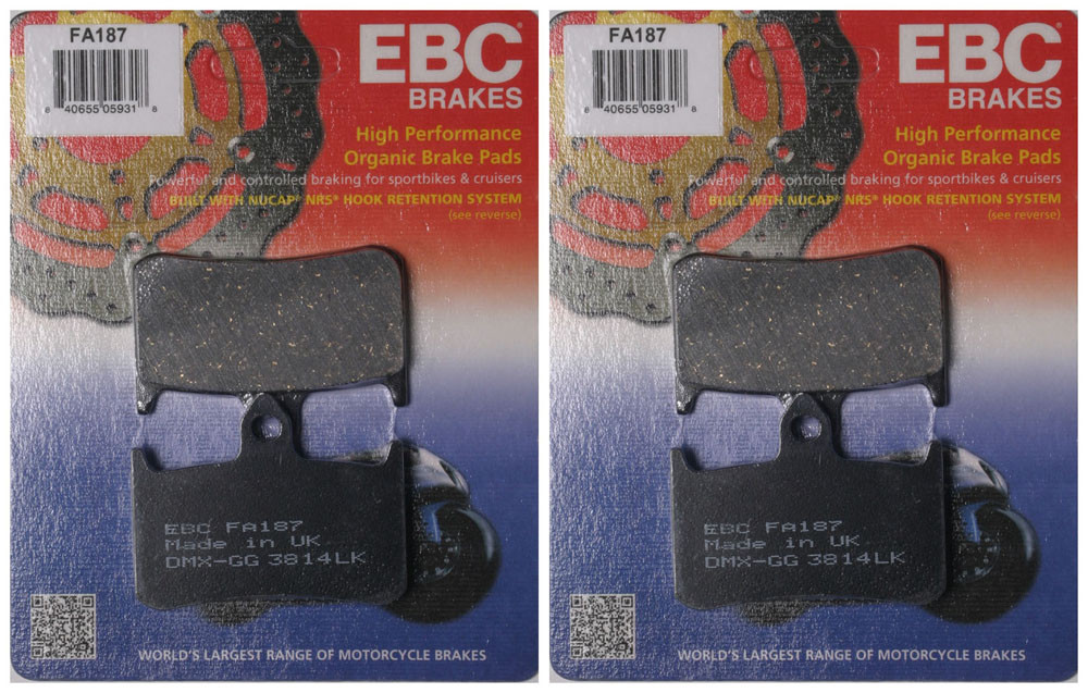 EBC Organic Brake Pads FA187 (2 Packs - Enough for 2 Rotors)
