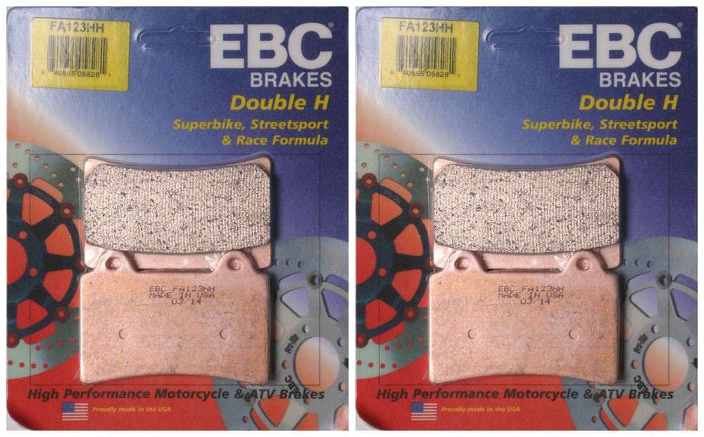 EBC Double-H Sintered Metal Brake Pads FA123HH (2 Packs - Enough for 2 Rotors)