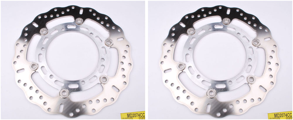 EBC Polished Hub Disc Rotorss MD2074CC (2 Rotors - Bundle)