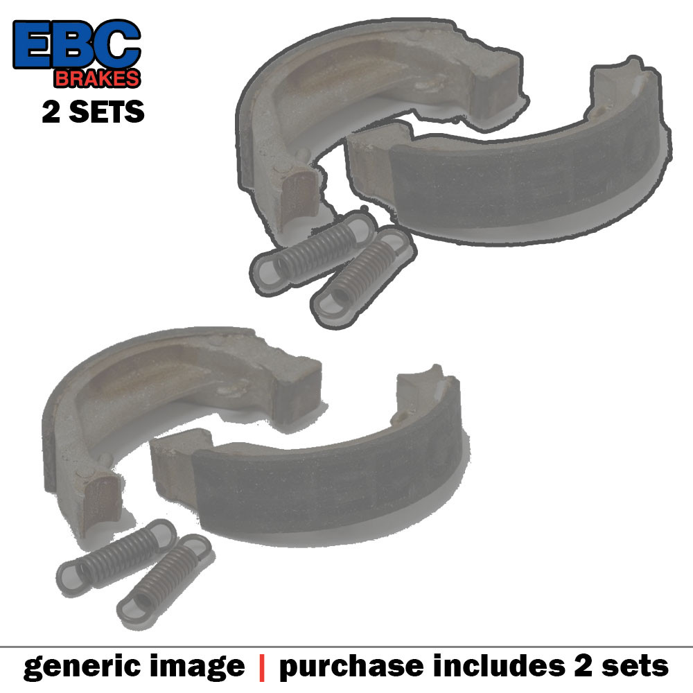 EBC Grooved Organic Brake Shoes 617G (2 Packs - Enough for 2 Wheels)