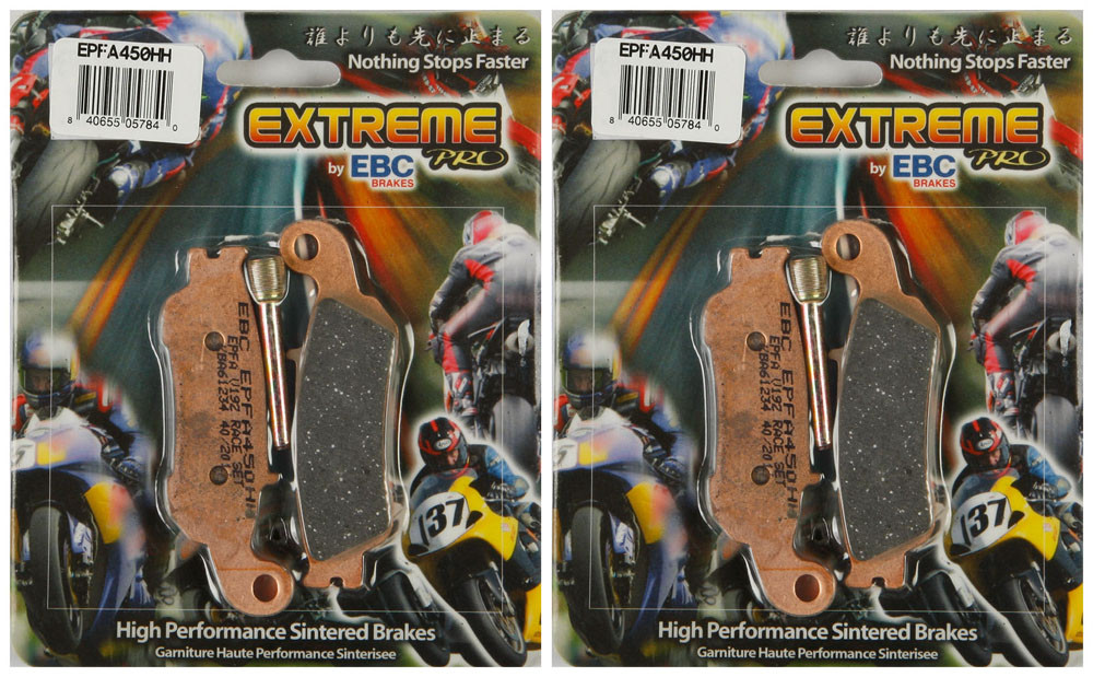 EBC Double-H Sintered Metal Brake Pads EPFA450HH (2 Packs - Enough for 2 Rotors)