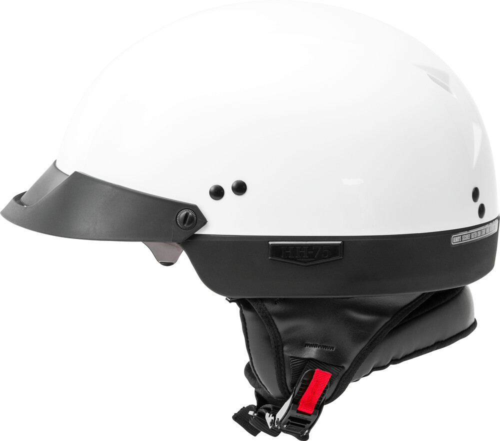 Gmax Hh-75 Half Helmet White