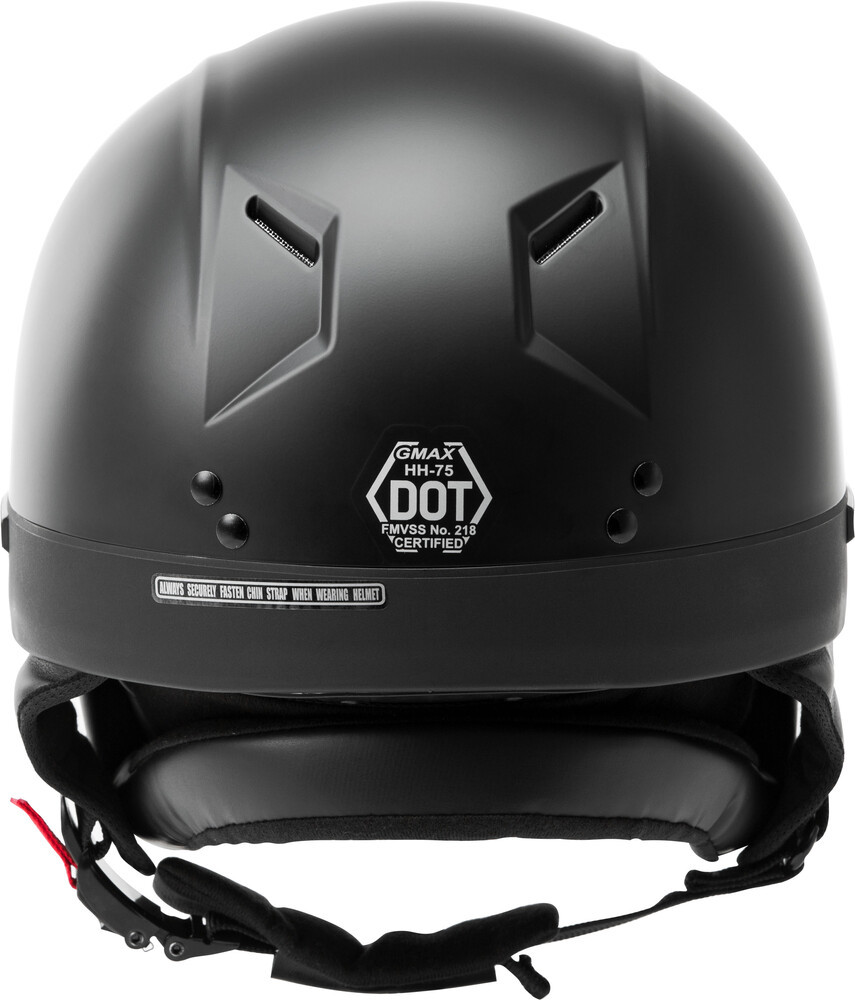 Gmax Hh-75 Half Helmet Matte Black