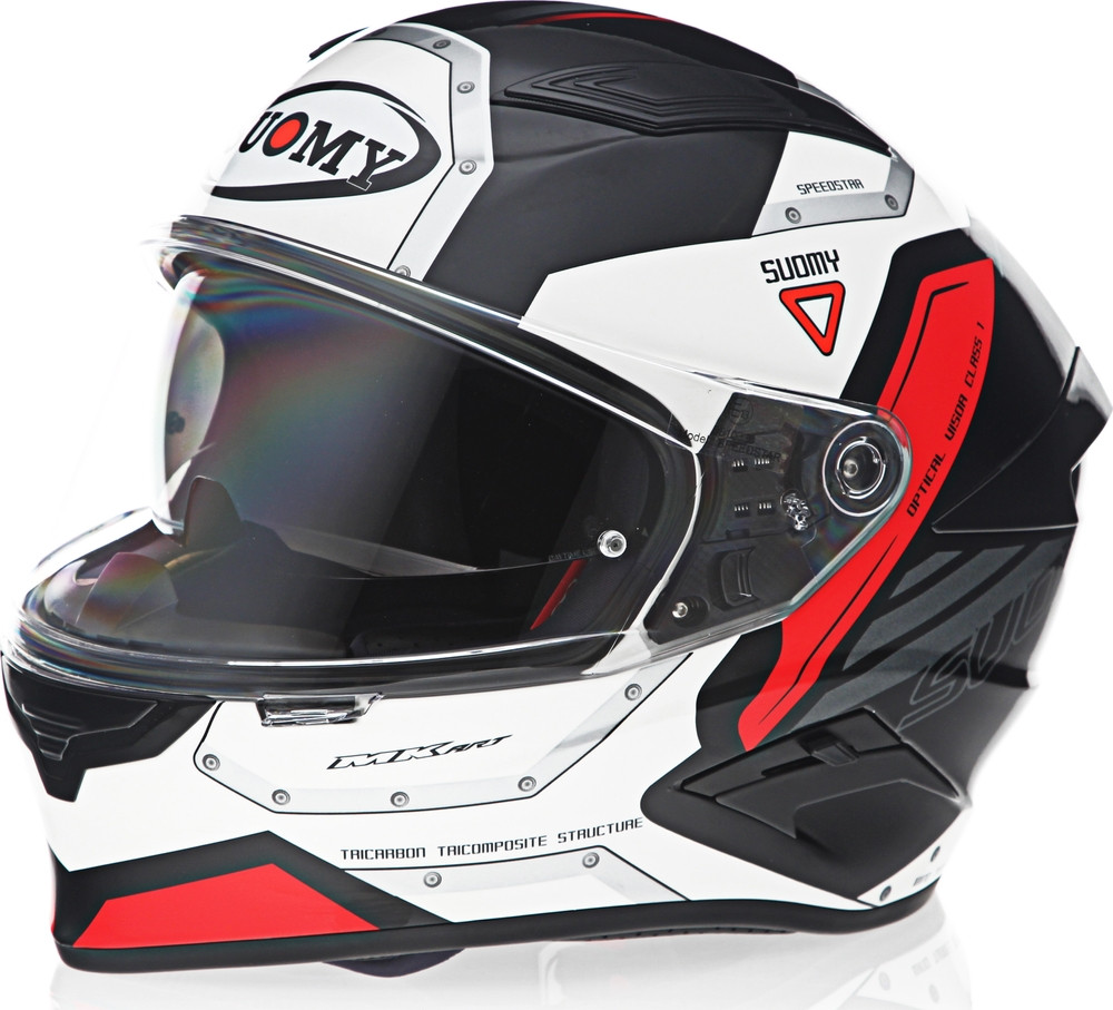 Suomy Speedstar Airplane White Red Helmet