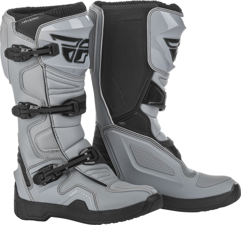 Fly Racing Maverik Boots Grey Black