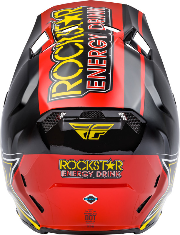 Fly Racing Formula Cc Rockstar Helmet Black Red Yellow