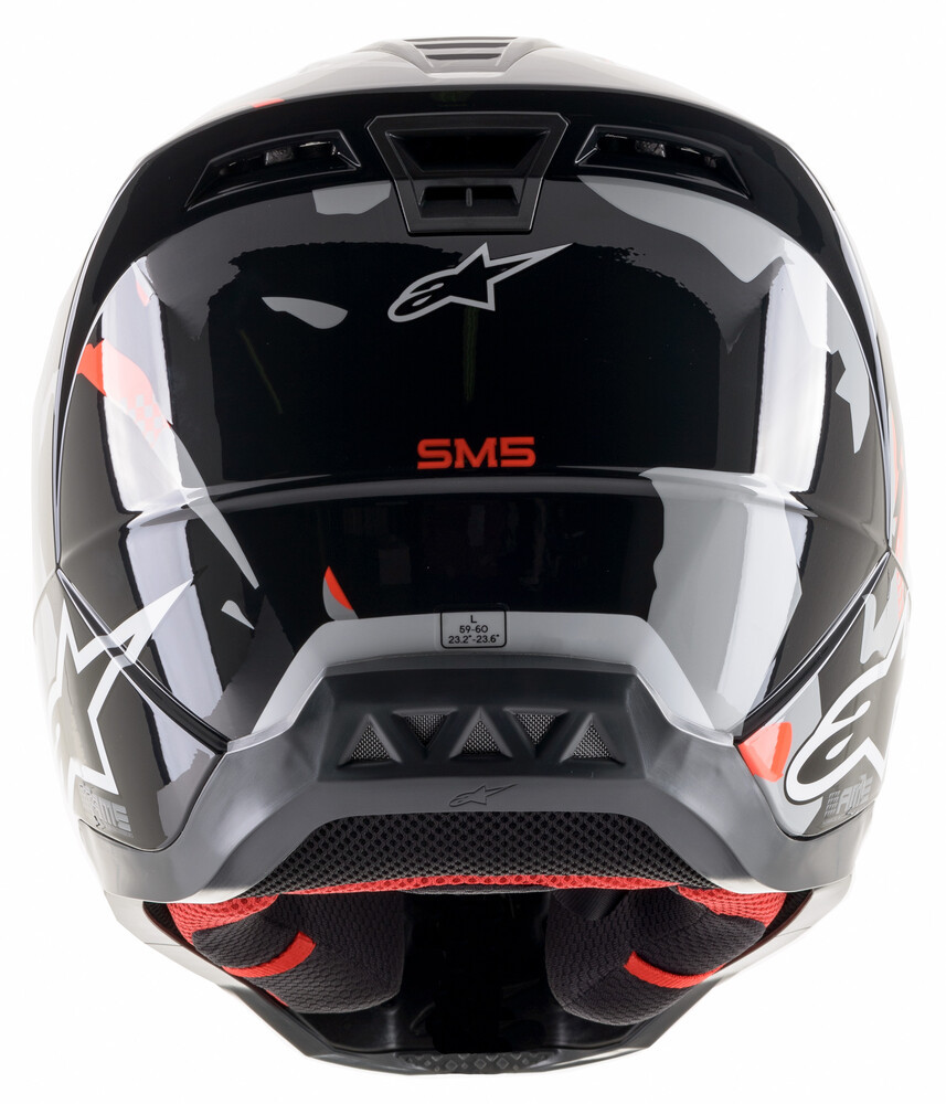 Alpinestars SM5 Rover Anthracite Red Fluo Camo Helmet