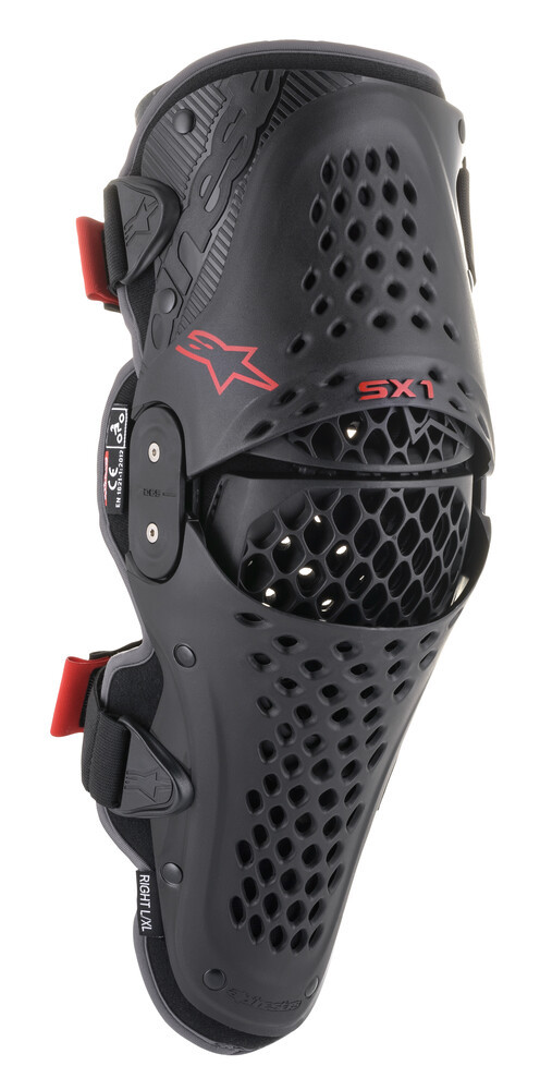 Alpinestars Sx-1 V2 Knee Protector Black Red Armor